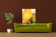 By the Stream, Autumn Paul Gauguin Obraz zs17078