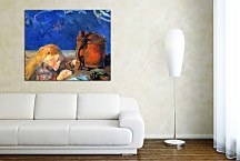 Paul Gauguin Obraz Clovis Gauguin asleep zs17087