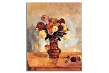 Paul Gauguin Obraz Dahlias in a copper vase zs17094