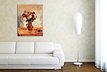 Paul Gauguin Obraz Dahlias in a copper vase zs17094