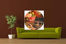 Flowers and a bird zs17103