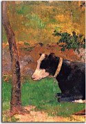 Kneeling cow Paul Gauguin Obraz  zs17123