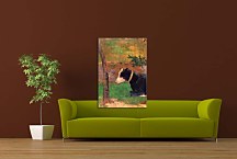 Kneeling cow Paul Gauguin Obraz  zs17123