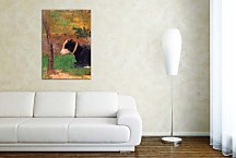 Kneeling cow Paul Gauguin Obraz  zs17123