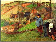 Paul Gauguin Obraz Landscape of Brittany zs17130