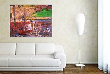 Landscape with geese Obraz zs17132