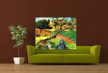 Landscape with two breton women Obraz zs17134