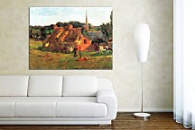 Paul Gauguin Obraz Lollichon's Field and the Church of Pont-Aven zs17140