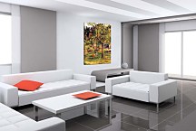 Obraz Orchard under the Church of Bihorel zs17160