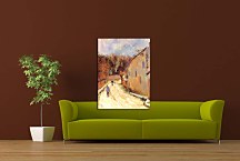 Obraz Osny, rue de Pontoise, Winter zs17161