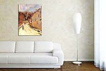 Obraz Osny, rue de Pontoise, Winter zs17161