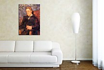 Portrait of a seated man Reprodukcia Paul Gauguin zs17169