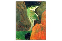 Seascape with cow on the edge of a cliff Obraz zs17196