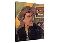 Self Portrait in a Hat Reprodukcia Paul Gauguin zs17199
