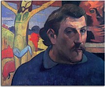 Paul Gauguin Self Portrait with the Yellow Christ Obraz zs17201