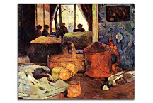 Obraz Still life of onions and pigeons and room interior  zs17206