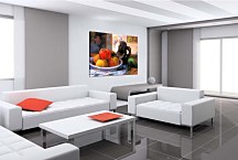 Still Life with Apples, a Pear and a Ceramic Portrait Jug Obraz zs17208