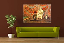 Still life with carafe and ceramic figure Obraz zs17209