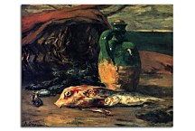 Still life with red mullet and jug Reprodukcia Paul Gauguin zs17216