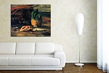 Still life with red mullet and jug Reprodukcia Paul Gauguin zs17216