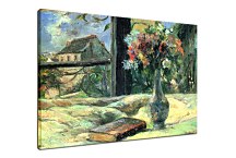 Obraz Still life. Vase with flowers on the window zs17219