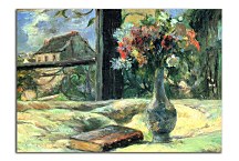 Obraz Still life. Vase with flowers on the window zs17219