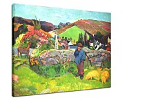 Swineherd, Brittany Reprodukcia Paul Gauguin zs17226