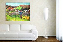 Swineherd, Brittany Reprodukcia Paul Gauguin zs17226
