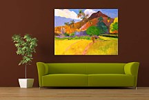 Reprodukcia Paul Gauguin Tahitian mountains zs17227