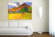 Reprodukcia Paul Gauguin Tahitian mountains zs17227