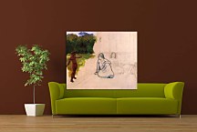 Tahitians at rest Reprodukcia Paul Gauguin zs17229