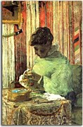 Obraz Paul Gauguin The embroiderer or Mette Gauguin zs17236
