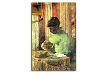 Obraz Paul Gauguin The embroiderer or Mette Gauguin zs17236