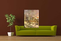 The garden in winter, rue Carcel Obraz Paul Gauguin zs17238