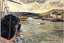 The Port Of Rouen Obraz Paul Gauguin zs17244