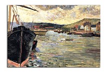 The Port Of Rouen Obraz Paul Gauguin zs17244