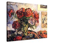 The vase of peonies Obraz Paul Gauguin zs17252