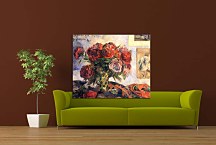 The vase of peonies Obraz Paul Gauguin zs17252