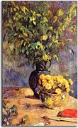 Obraz Paul Gauguin Two vases of flowers and a fan zs17263