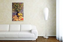 Obraz Paul Gauguin Two vases of flowers and a fan zs17263