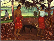 Under the Pandanus Obraz Paul Gauguin zs17264