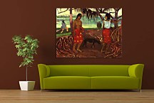 Under the Pandanus Obraz Paul Gauguin zs17264