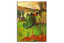 View of Pont-Aven from Lezaven Obraz Paul Gauguin zs17270