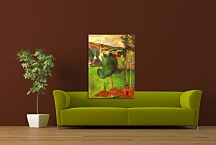 View of Pont-Aven from Lezaven Obraz Paul Gauguin zs17270