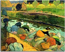 Obraz Paul Gauguin Washerwomen at Roubine du Roi zs17273