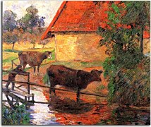 Watering place Obraz Paul Gauguin zs17274