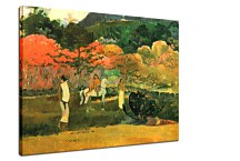 Obraz Paul Gauguin Women and white horse zs17283