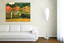 Obraz Paul Gauguin Women and white horse zs17283