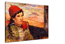 Young woman at the window Obraz Paul Gauguin zs17290