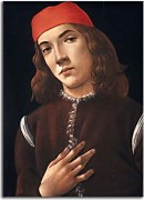 Botticelli obraz - Portrait of the young man na zs17299